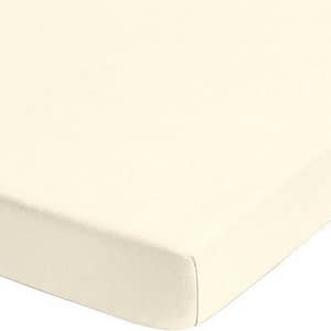 Betttuch "Lian", Biberna, wärmender Feinbiber. Dimension: 220 cm x 270 cm. Farbe: beige. Material: Baumwolle.